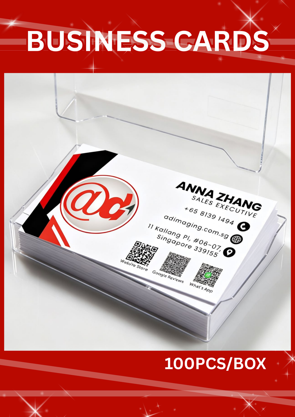 Business Cards-(100 pcs per Box)